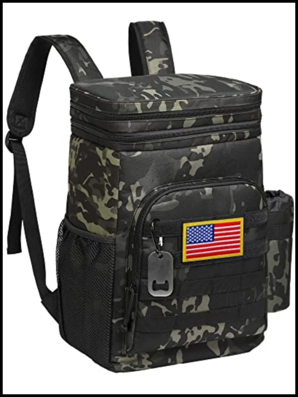 Tactical Cooler Backpack Insulated Leak-Proof 24L Heavy Duty Lunch Bag for Work